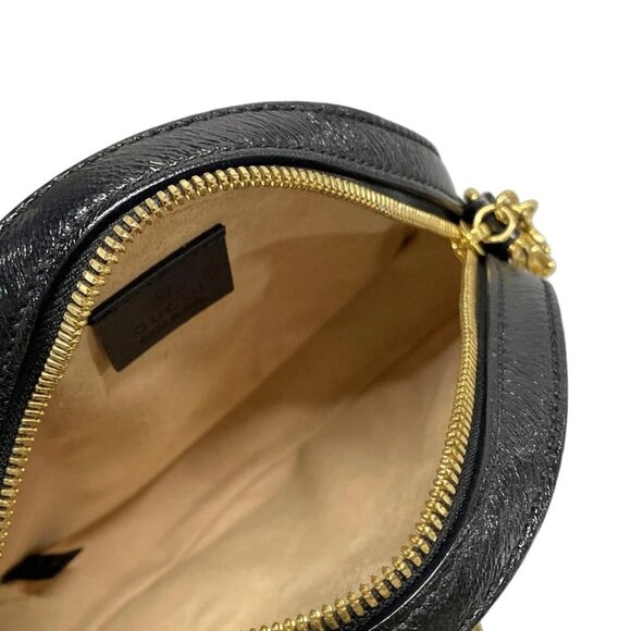 Auth GUCCI Ophidia 550618 Red Black Navy Suede Leather Shoulder Bag - Picture 15 of 16